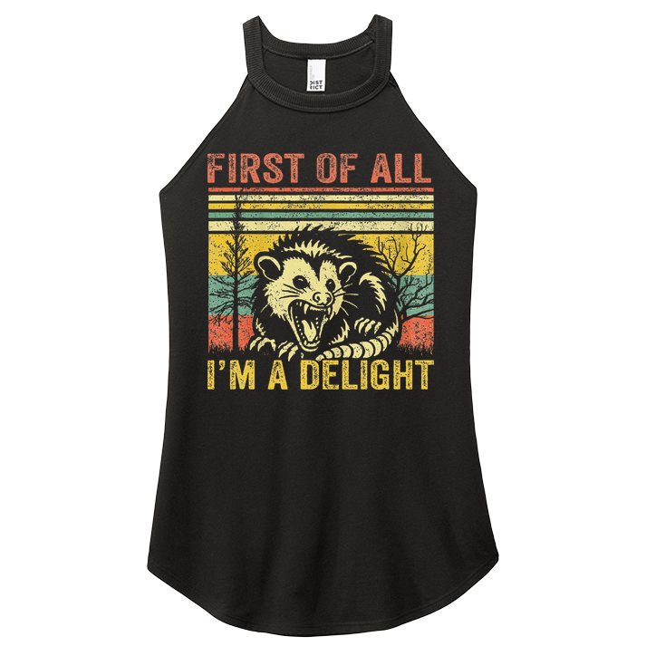 First Of All IM A Delight Women's Perfect Tri Rocker Tank