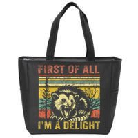 First Of All IM A Delight Zip Tote Bag