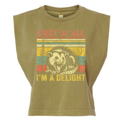 First Of All IM A Delight Garment-Dyed Women's Muscle Tee