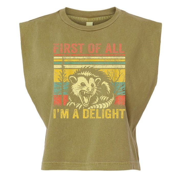 First Of All IM A Delight Garment-Dyed Women's Muscle Tee