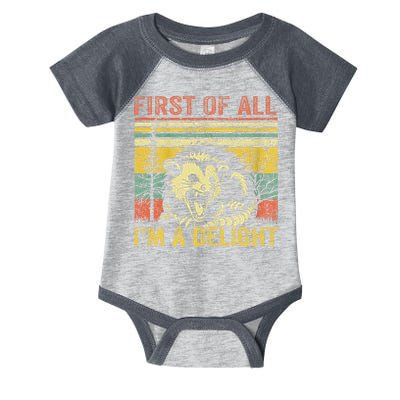 First Of All IM A Delight Infant Baby Jersey Bodysuit