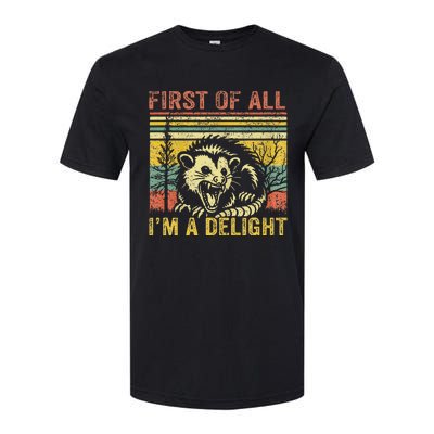 First Of All IM A Delight Softstyle CVC T-Shirt