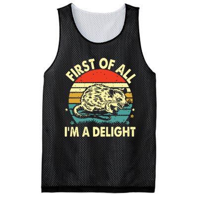 First Of All IM A Delight Mesh Reversible Basketball Jersey Tank