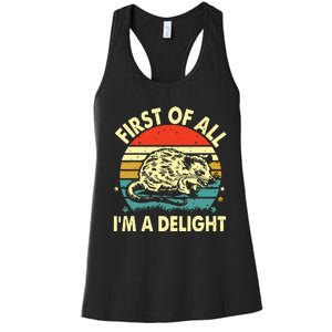 First Of All IM A Delight Women's Racerback Tank