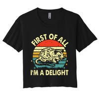 First Of All IM A Delight Women's Crop Top Tee