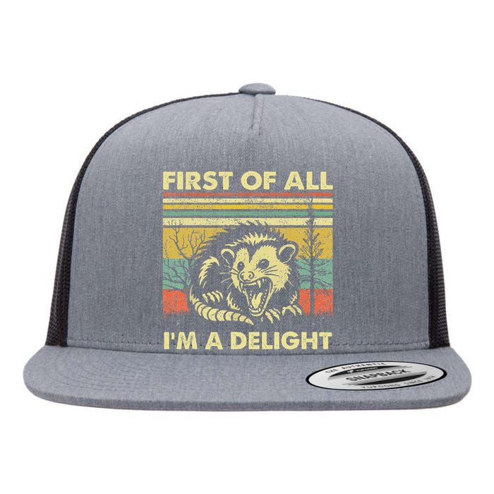 First Of All IM A Delight Flat Bill Trucker Hat