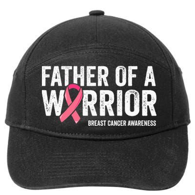 Father Of A Warrior Father Breast Cancer Dad 7-Panel Snapback Hat