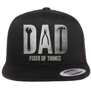 Fixer Of All The Things Cool Mom And Dad Gift Flat Bill Trucker Hat