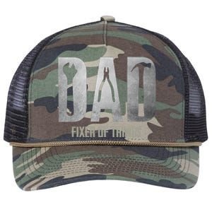 Fixer Of All The Things Cool Mom And Dad Gift Retro Rope Trucker Hat Cap