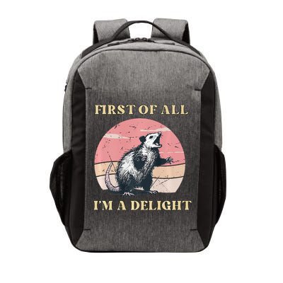 First Of All I’M A Delight Angry Possum Lovers Vector Backpack