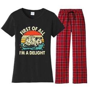 First Of All IM A Delight Women's Flannel Pajama Set