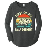 First Of All IM A Delight Women's Perfect Tri Tunic Long Sleeve Shirt