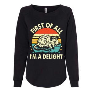 First Of All IM A Delight Womens California Wash Sweatshirt