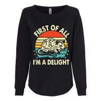 First Of All IM A Delight Womens California Wash Sweatshirt