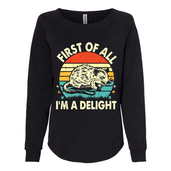 First Of All IM A Delight Womens California Wash Sweatshirt