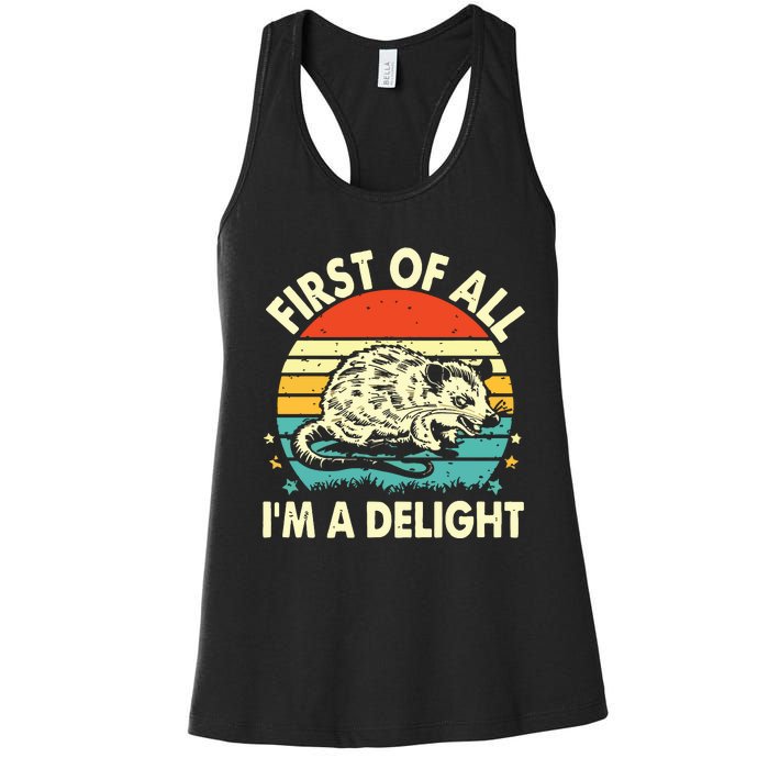 First Of All IM A Delight Women's Racerback Tank