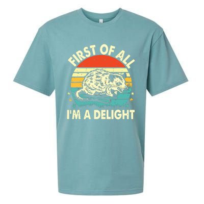 First Of All IM A Delight Sueded Cloud Jersey T-Shirt