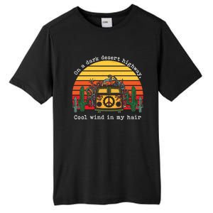 Funny On A Dark Desert Highway Retro 1 Tall Fusion ChromaSoft Performance T-Shirt