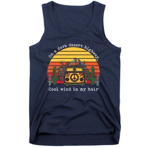 Funny On A Dark Desert Highway Retro 1 Tank Top