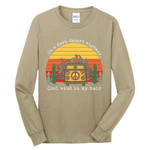 Funny On A Dark Desert Highway Retro 1 Tall Long Sleeve T-Shirt