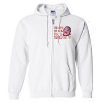 First Of All IM A Delight Moodeng Funny Meme Saying Full Zip Hoodie