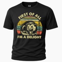 First Of All Im A Delight Sarcastic Angry Opossum Lover Performance Shirt
