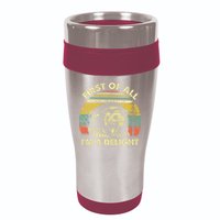 First Of All Im A Delight Sarcastic Angry Opossum Lover 16oz Travel Tumbler