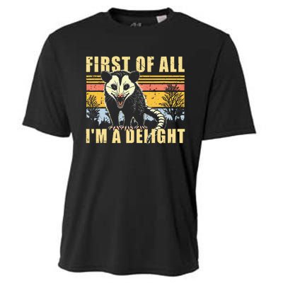 First Of All IM A Delight Opossum Possum Cooling Performance Crew T-Shirt