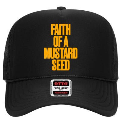 Faith Of A Mustard Seed High Crown Mesh Back Trucker Hat