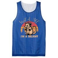 First Of All IM A Delight Sarcastic Angry Opossum Possum Gift Mesh Reversible Basketball Jersey Tank