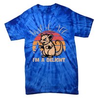 First Of All IM A Delight Sarcastic Angry Opossum Possum Gift Tie-Dye T-Shirt