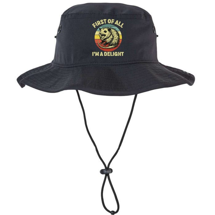 First Of All IM A Delight Women Funny Possum Opossum Bucket Hat
