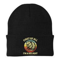 First Of All IM A Delight Women Funny Possum Opossum Beanie