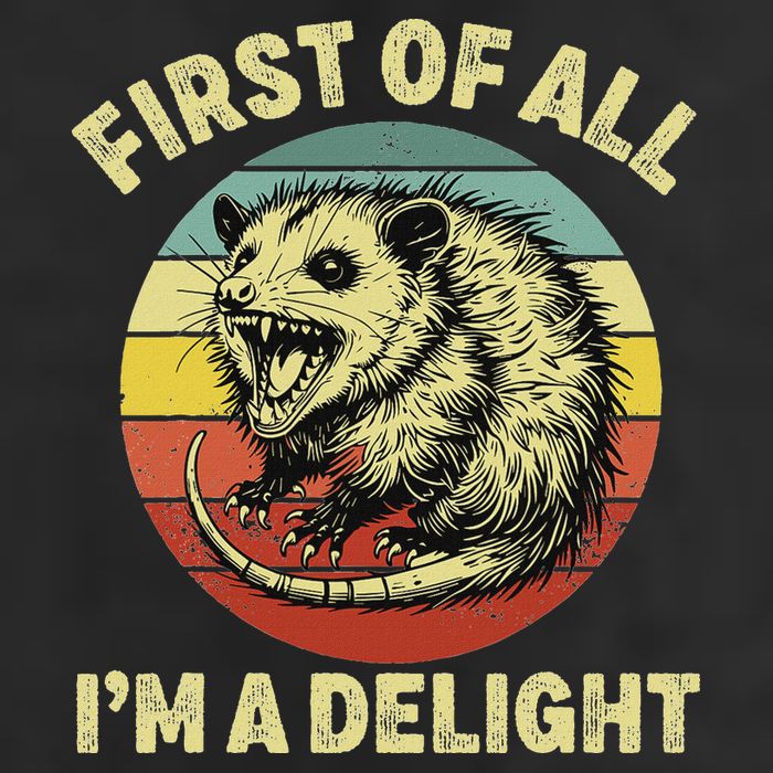First Of All IM A Delight Women Funny Possum Opossum Beanie