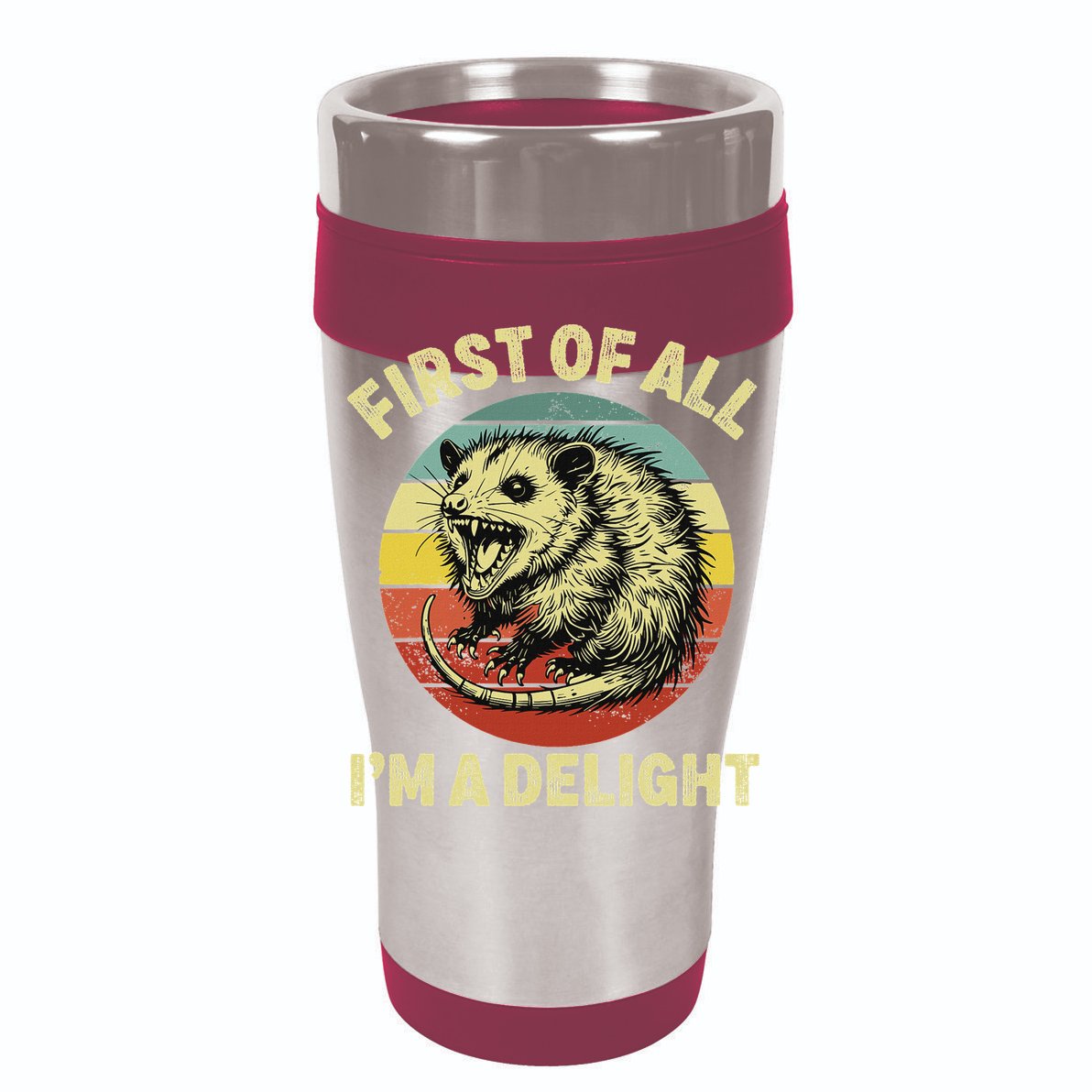 First Of All IM A Delight Women Funny Possum Opossum Mesh Reversible Basketball Jersey Tank