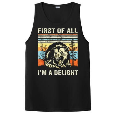 First Of All IM A Delight Sarcastic Angry Opossum Lover PosiCharge Competitor Tank