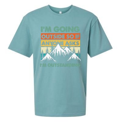 Funny Outdoor And Camping Quote Sueded Cloud Jersey T-Shirt