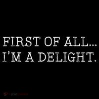 First Of All IM A Delight Wool Snapback Cap