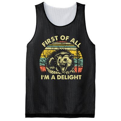 First Of All Im A Delight Mesh Reversible Basketball Jersey Tank