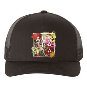 Flowers Of Australia Word Art Australian Pride Yupoong Adult 5-Panel Trucker Hat