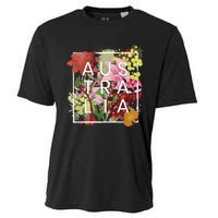 Flowers Of Australia Word Art Australian Pride Cooling Performance Crew T-Shirt