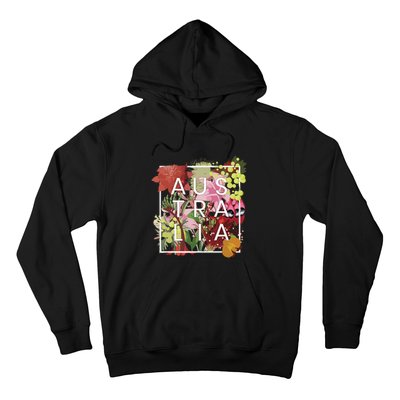 Flowers Of Australia Word Art Australian Pride Hoodie