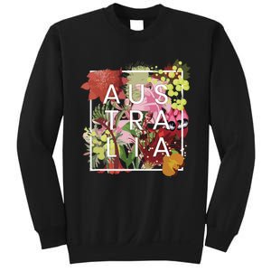 Flowers Of Australia Word Art Australian Pride Sweatshirt