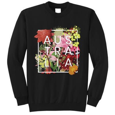 Flowers Of Australia Word Art Australian Pride Sweatshirt