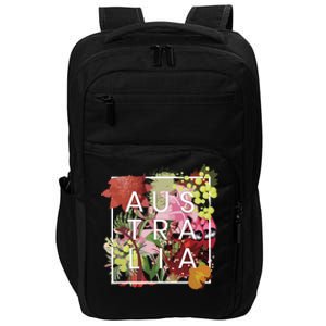 Flowers Of Australia Word Art Australian Pride Impact Tech Backpack