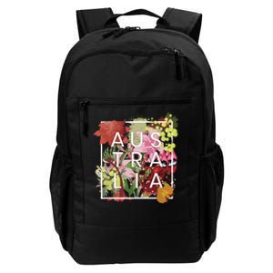 Flowers Of Australia Word Art Australian Pride Daily Commute Backpack