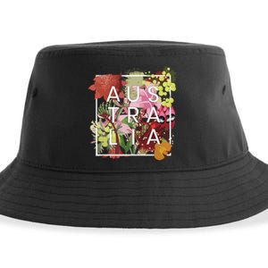 Flowers Of Australia Word Art Australian Pride Sustainable Bucket Hat