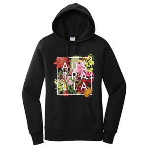 Flowers Of Australia Word Art Australian Pride Women's Pullover Hoodie