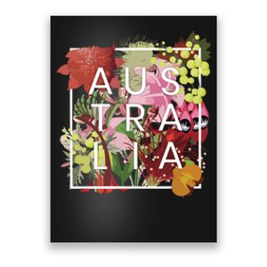 Flowers Of Australia Word Art Australian Pride Poster