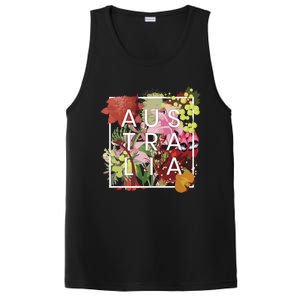 Flowers Of Australia Word Art Australian Pride PosiCharge Competitor Tank